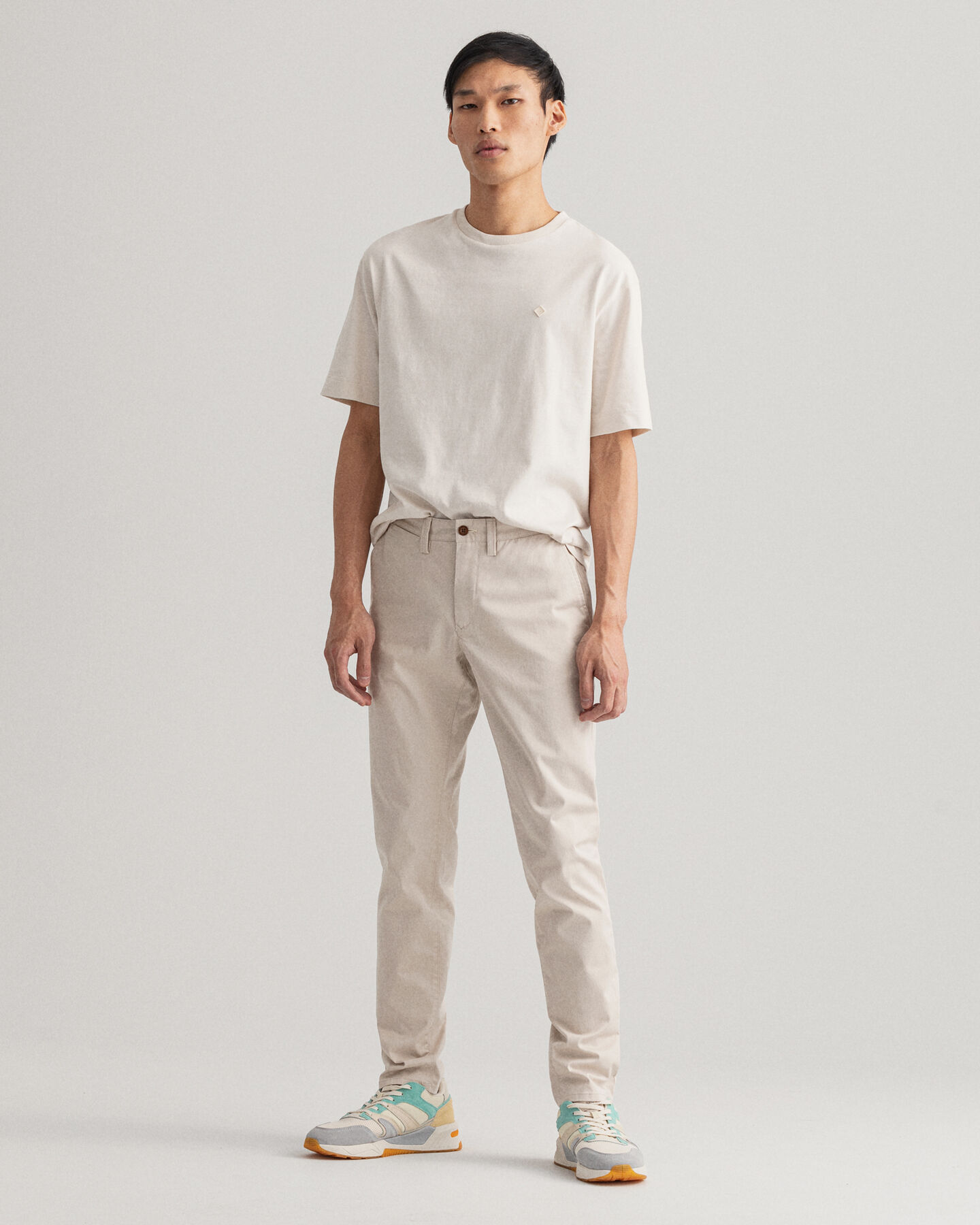 Pantaloni chino Hallden in twill slim fit