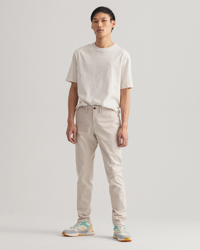 Pantaloni chino Hallden in twill slim fit