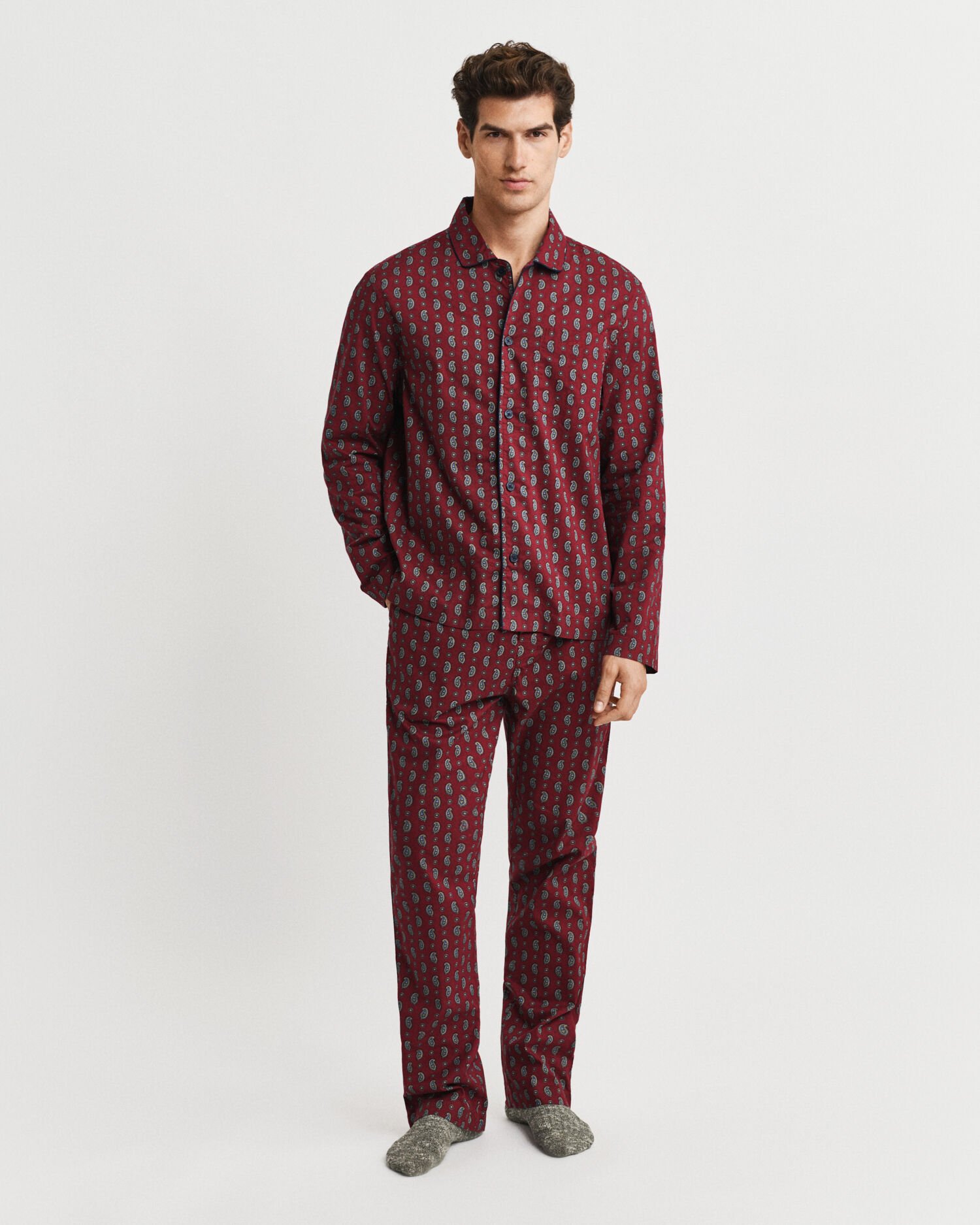 Confezione regalo di pigiama con stampa motivo cachemire