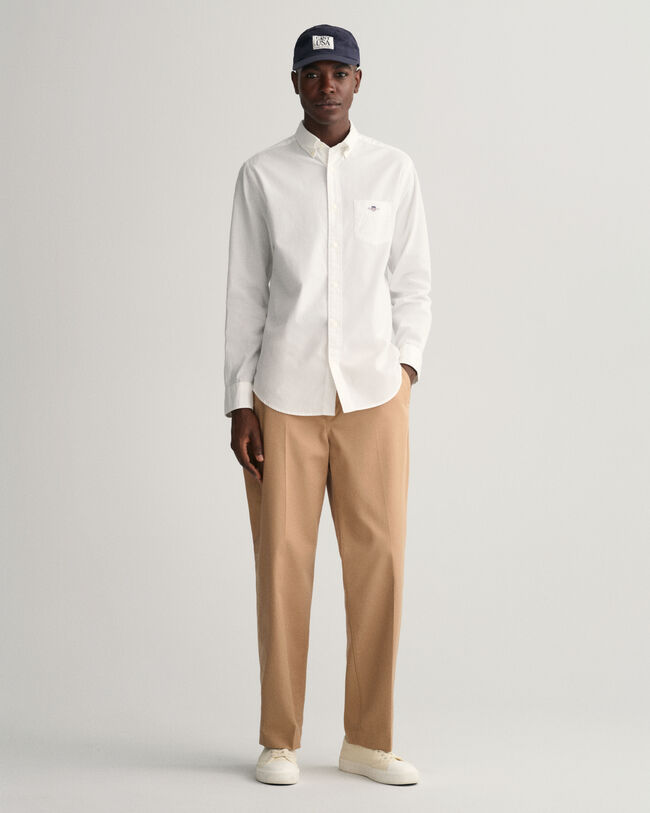 Camicia in lino-cotone regular fit