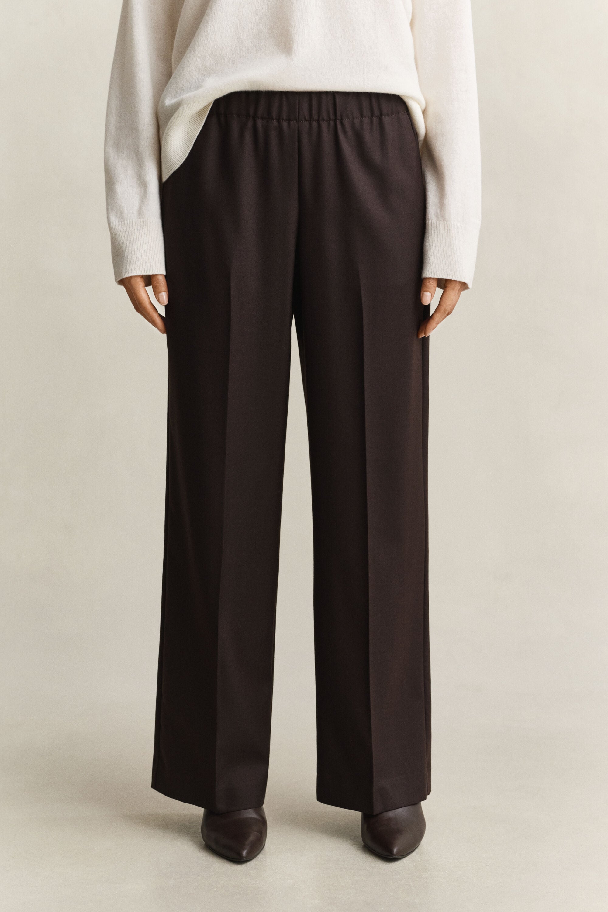Pantaloni in misto lana