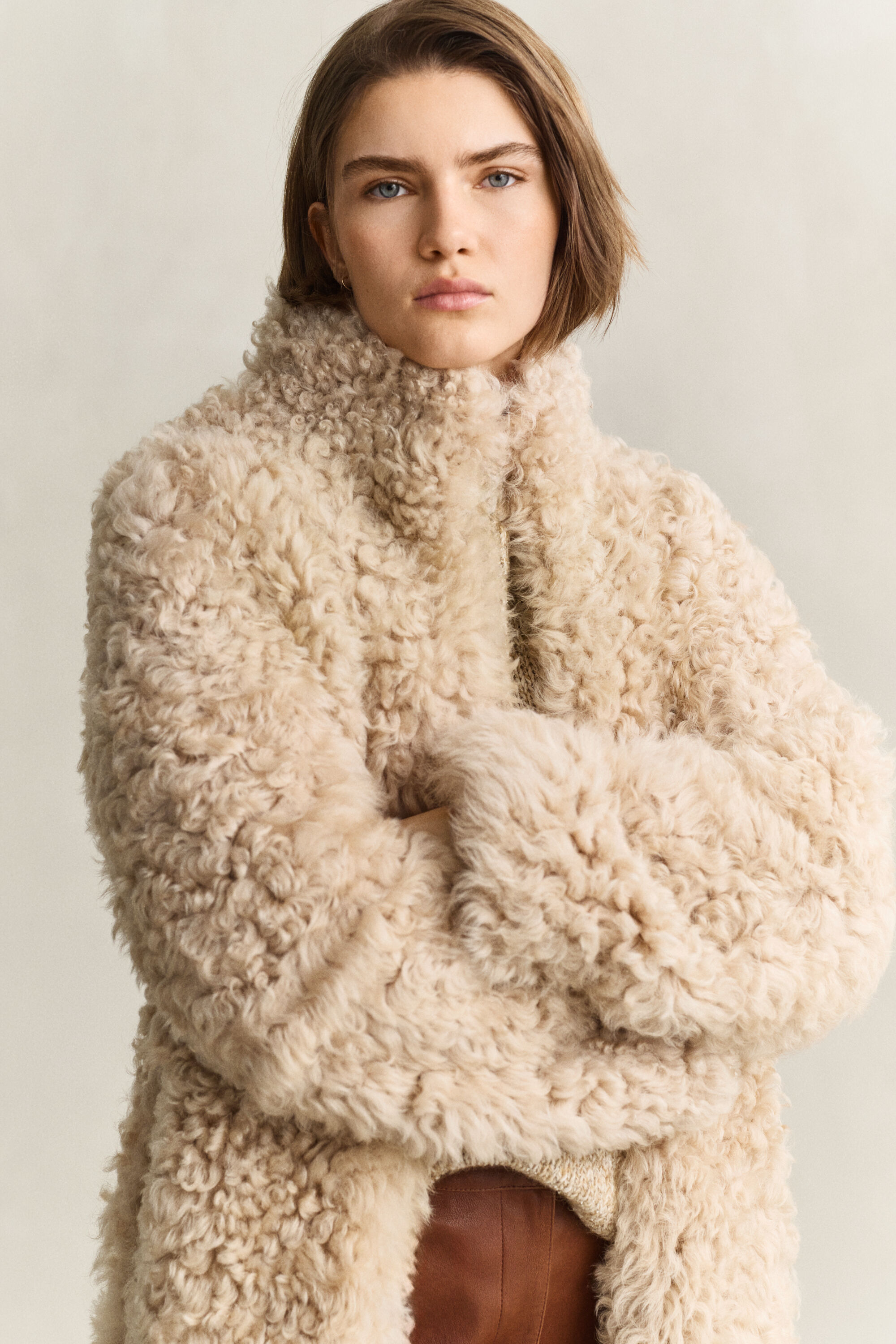 Cappotto in shearling