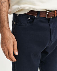 Jeans in misto cotone-lino regular fit