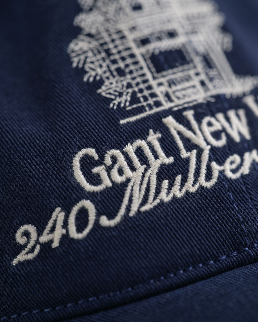 Cappellino in twill délavé