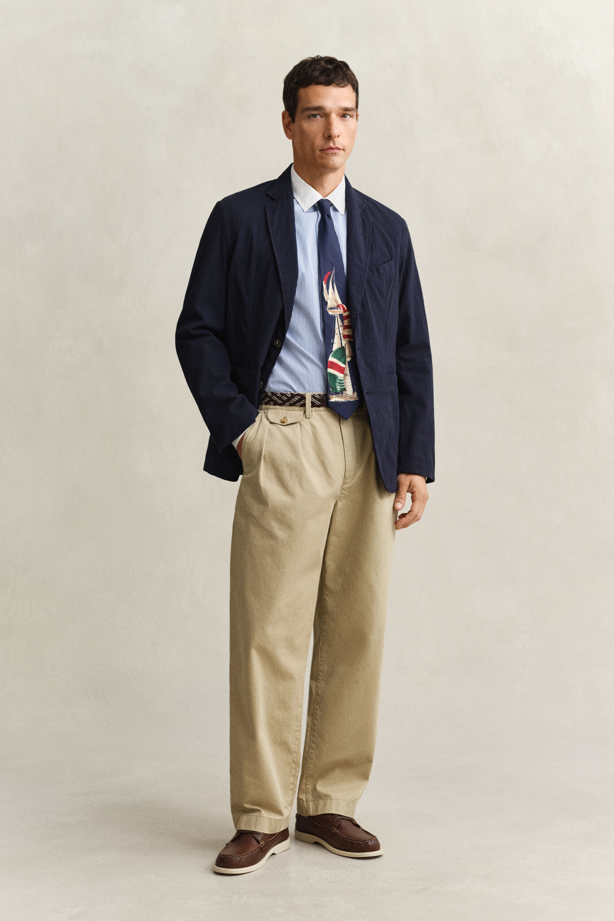 Blazer in seersucker