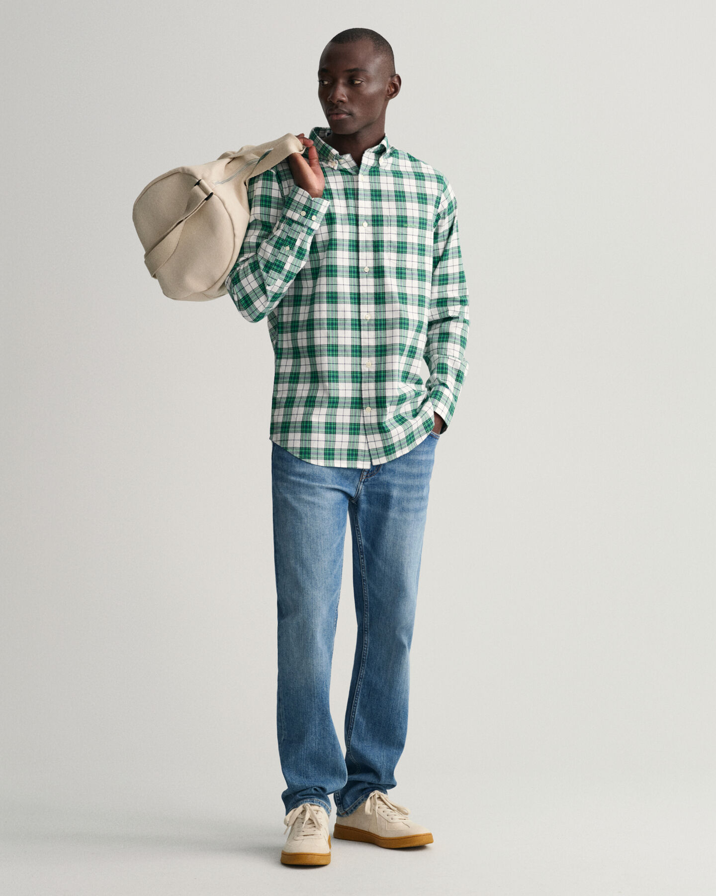 Camicia Oxford a scacchi regular fit