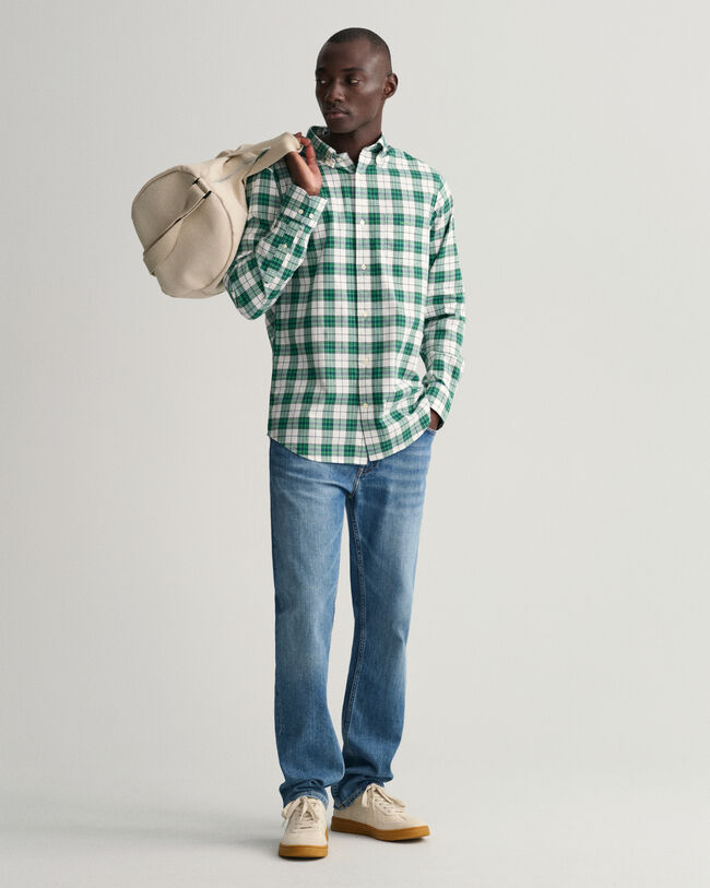 Camicia Oxford a scacchi regular fit