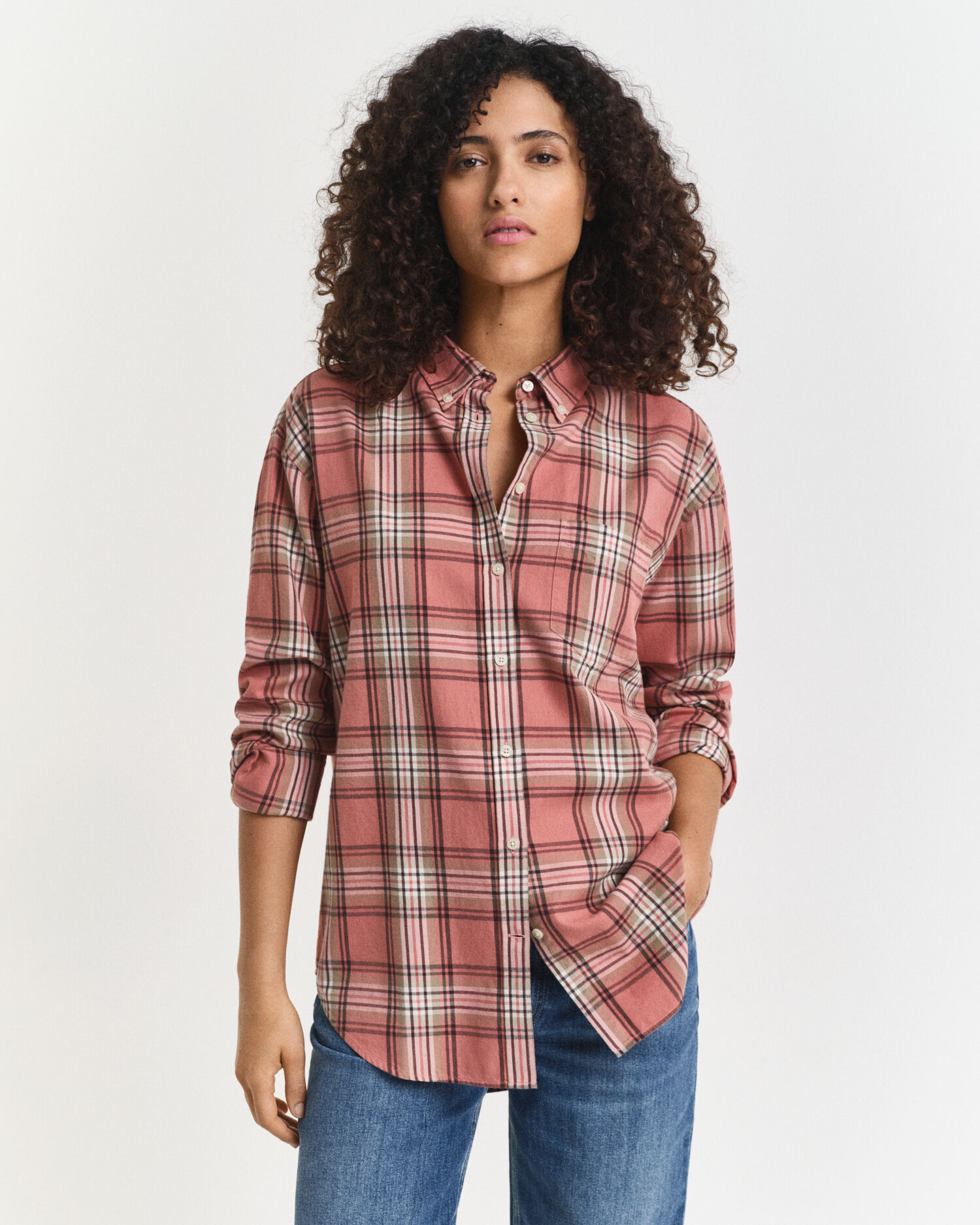 Camicia in flanella a quadri relaxed fit