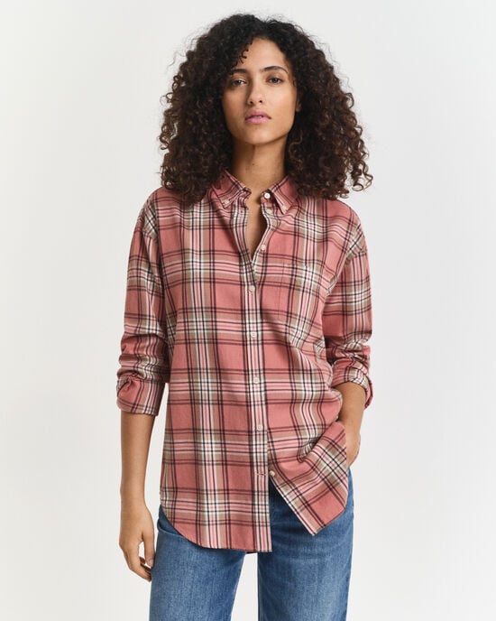 Camicia in flanella a quadri relaxed fit