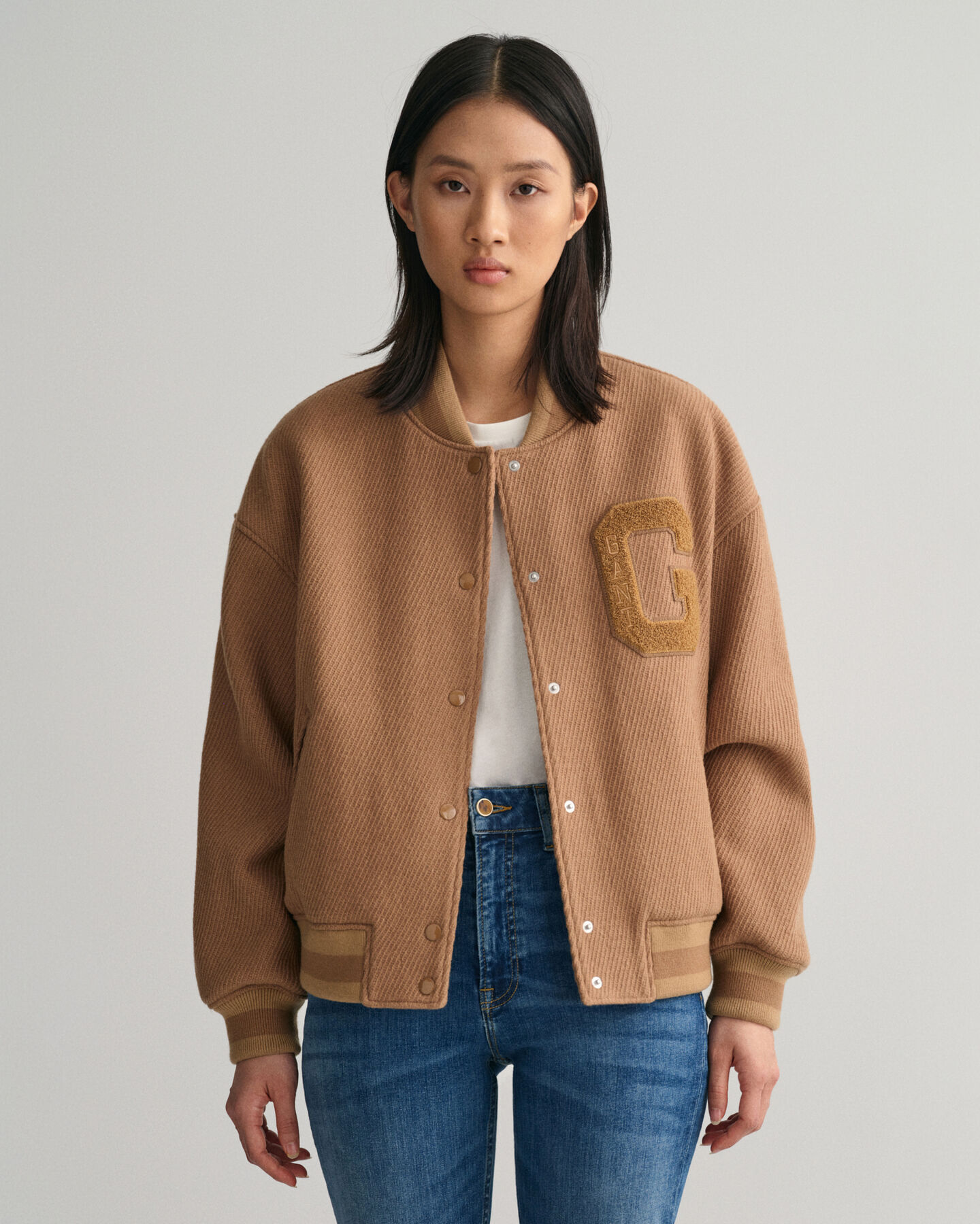 GANT Varsity Jacket in twill di lana