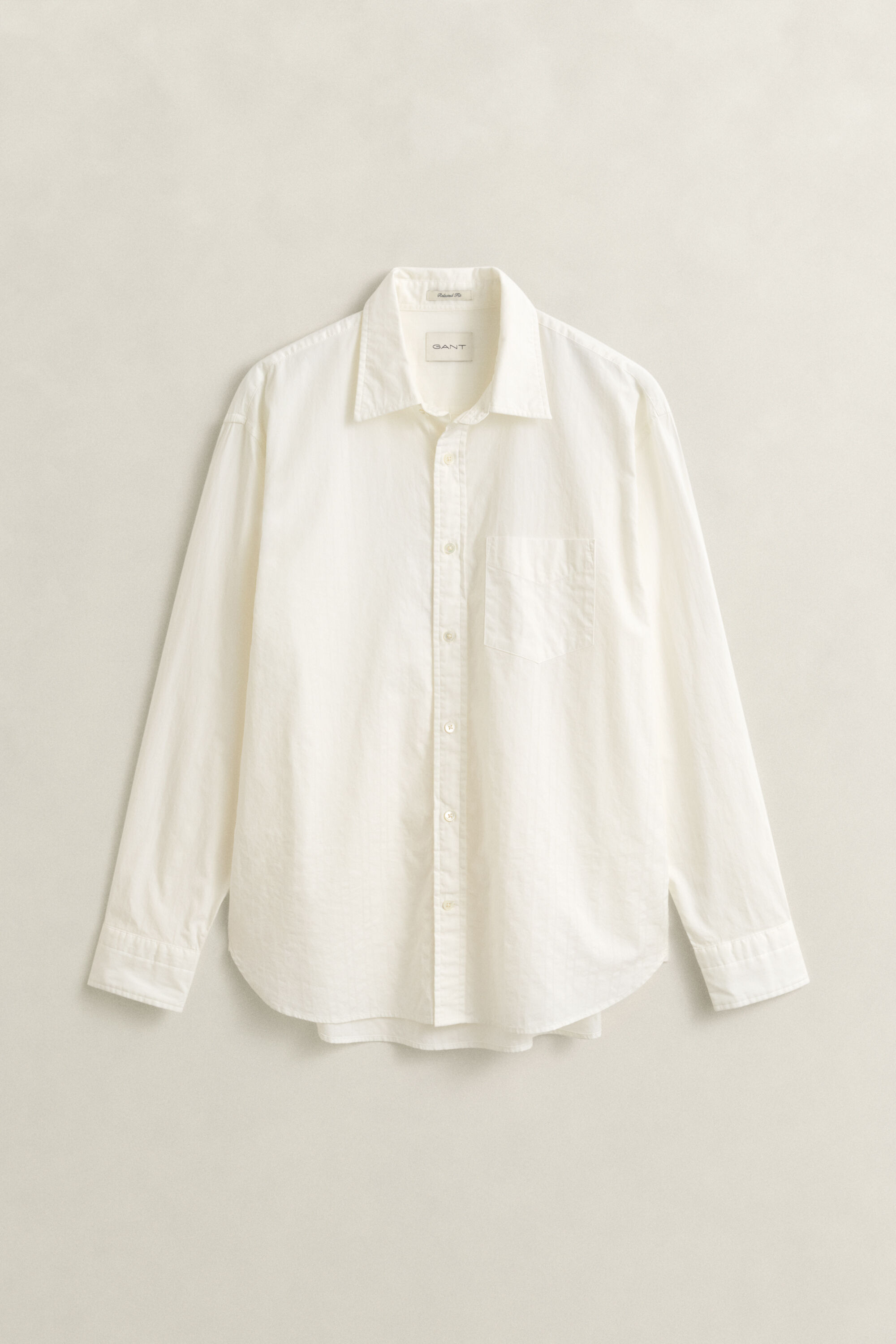 Camicia in tessuto a ratiera a righe relaxed fit