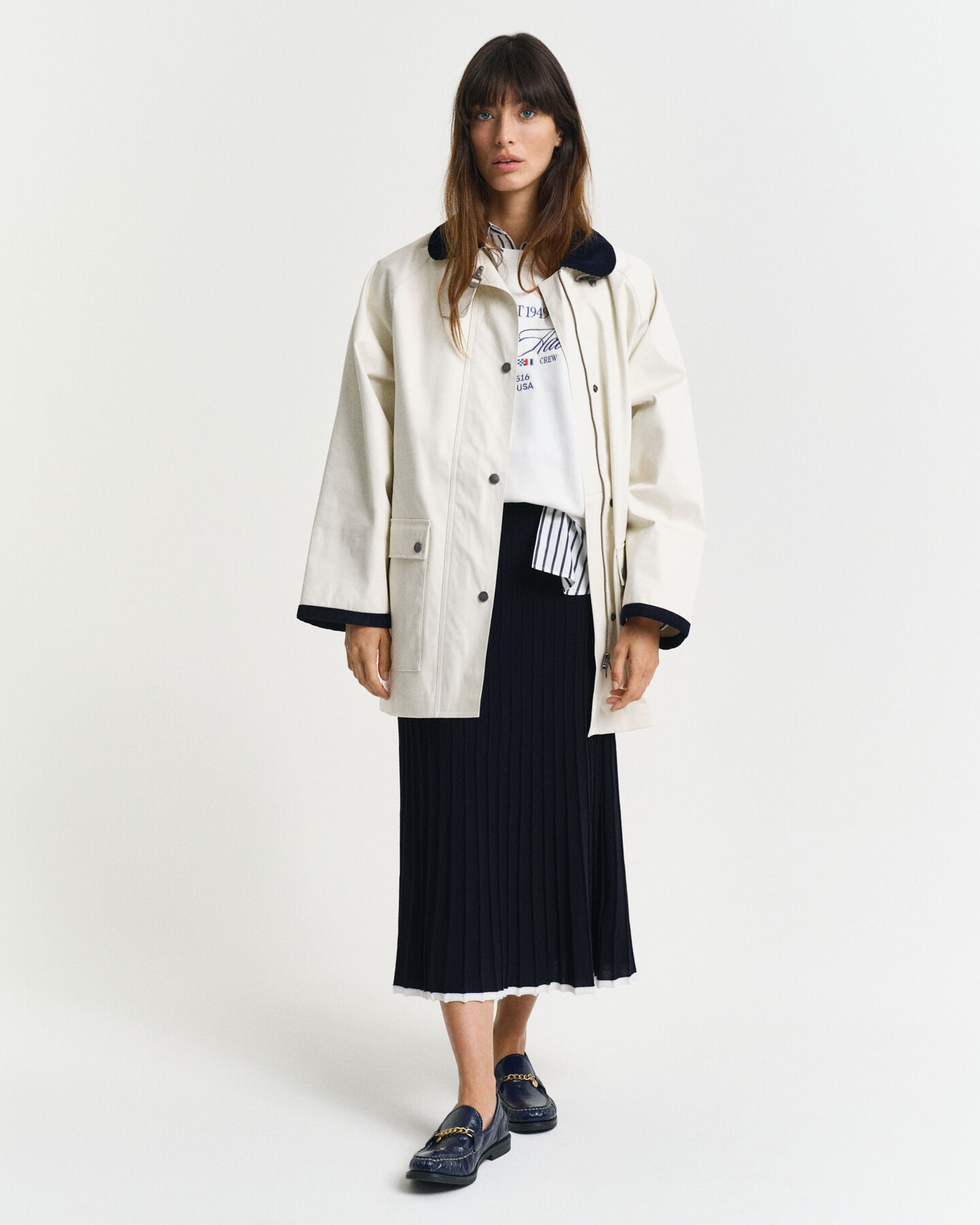 Giacca Sailing con colletto a contrasto