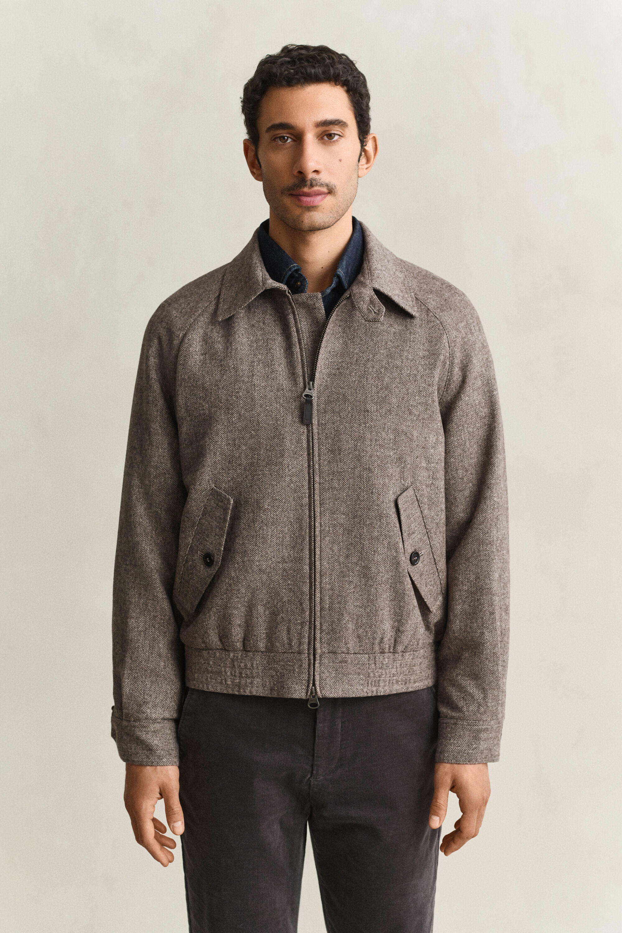 Giacca Windcheater in misto lana