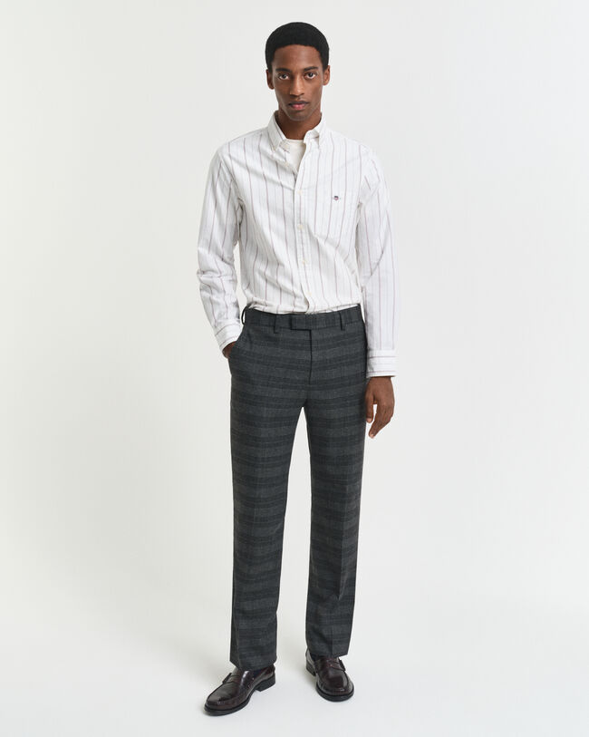 Pantaloni da abito a quadri Glen Check slim fit