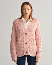 Cardigan in cotone testurizzato