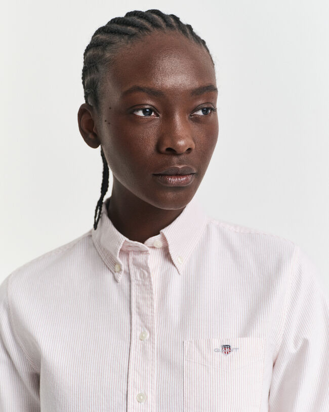 Camicia Oxford classica a righe regular fit