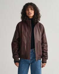 Giacca bomber in pelle