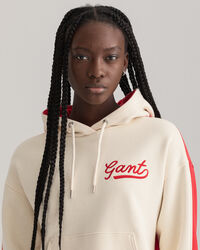 Felpa con cappuccio a blocchi di colore