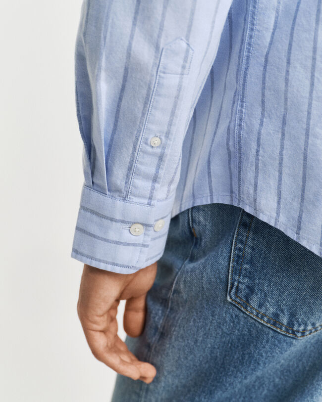 Camicia Oxford classica a righe regular fit