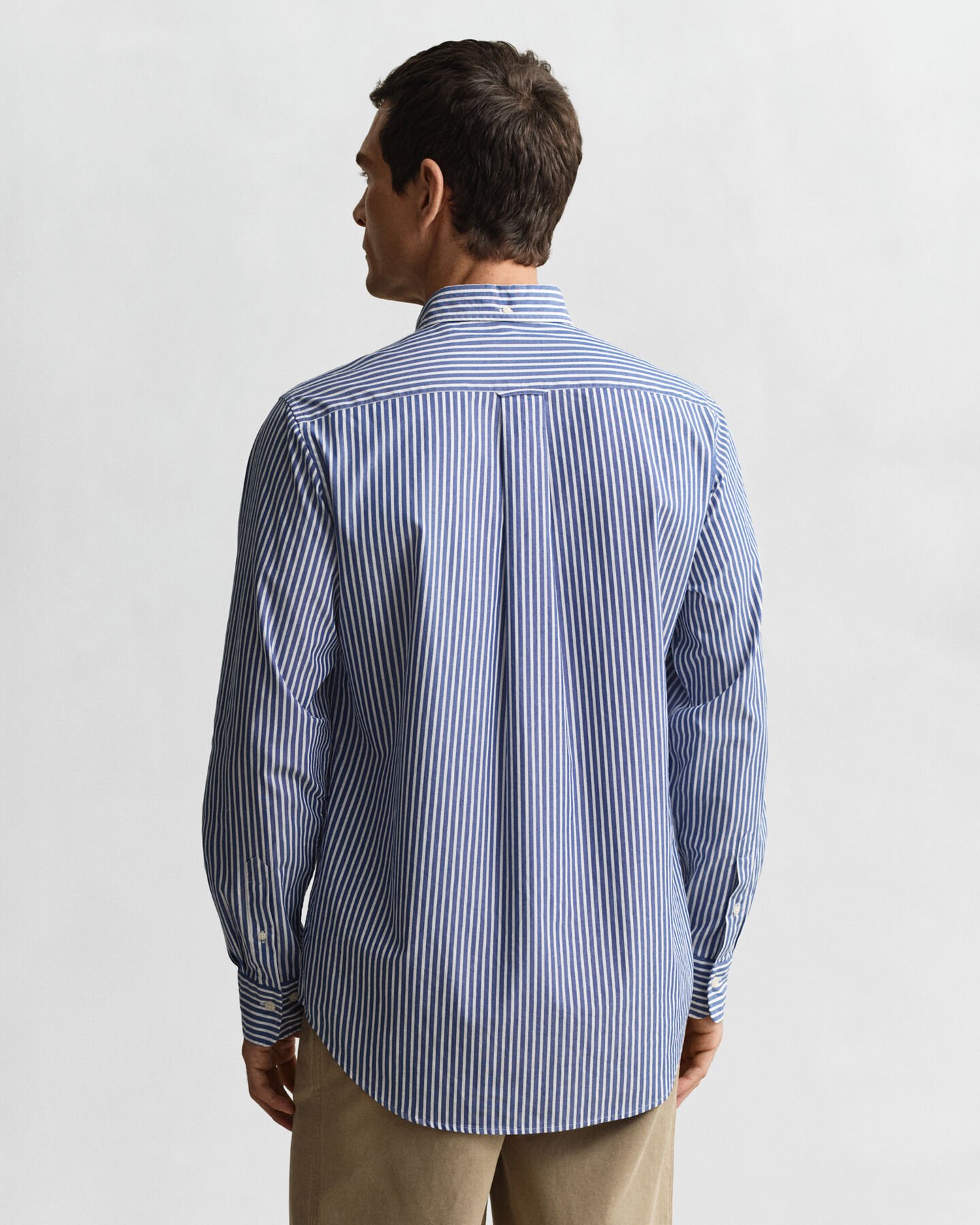 Camicia classica in popeline a righe regular fit
