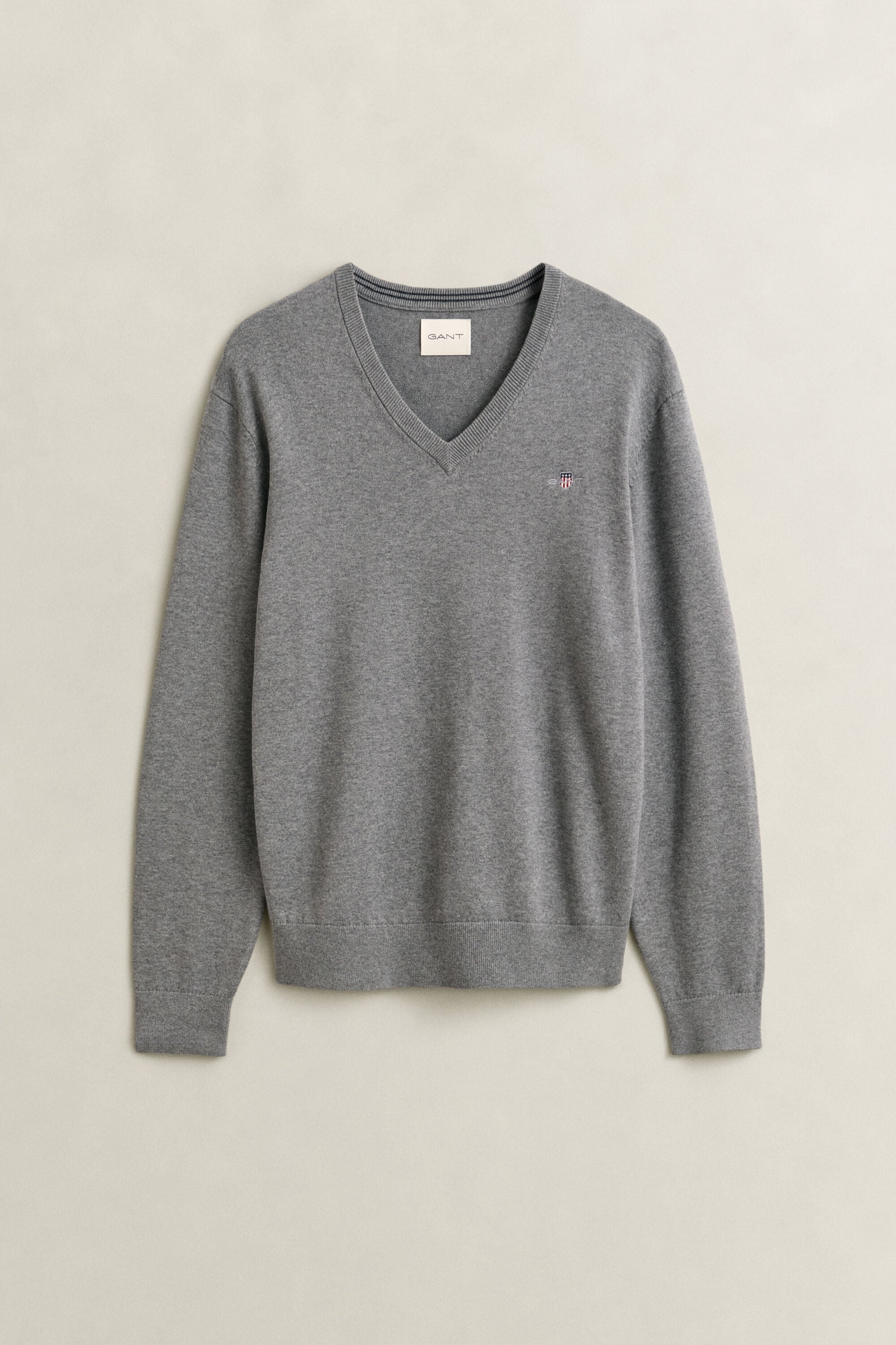 Maglia con scollo a V in cotone