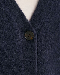Cardigan con scollo a V Hairy Textured