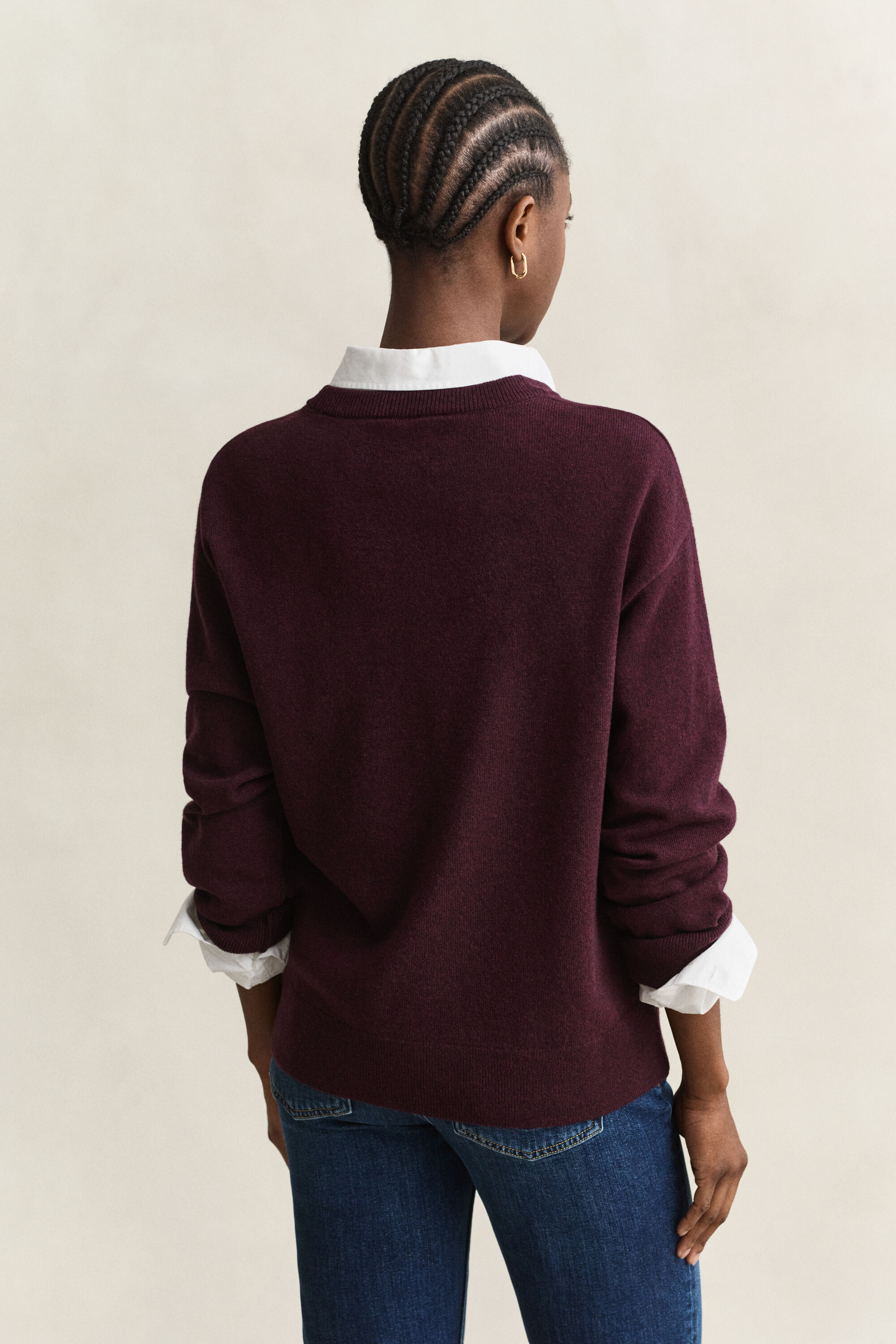 Maglia girocollo in finissima lana d’agnello