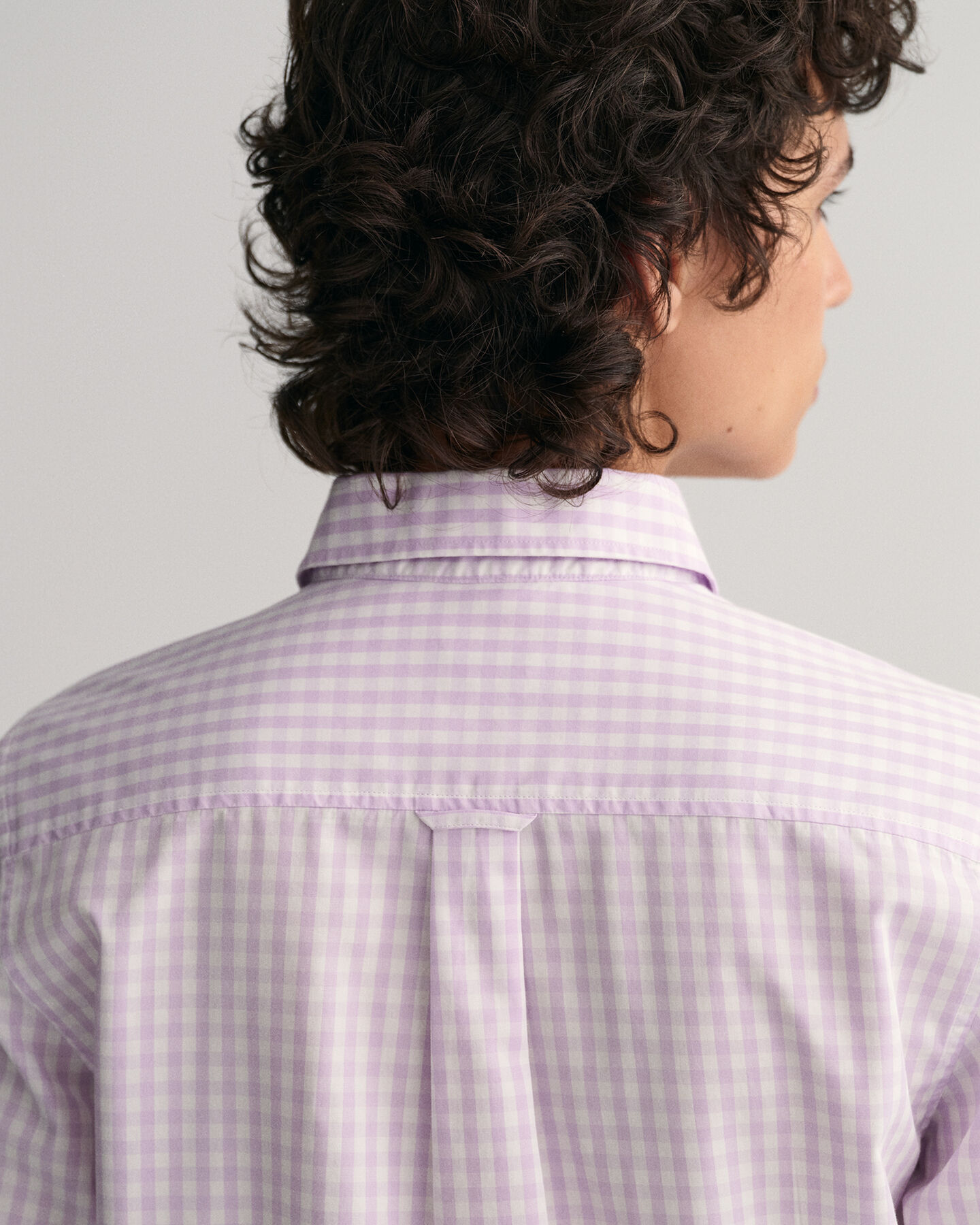 Camicia in broadcloth a quadri percalle regular fit