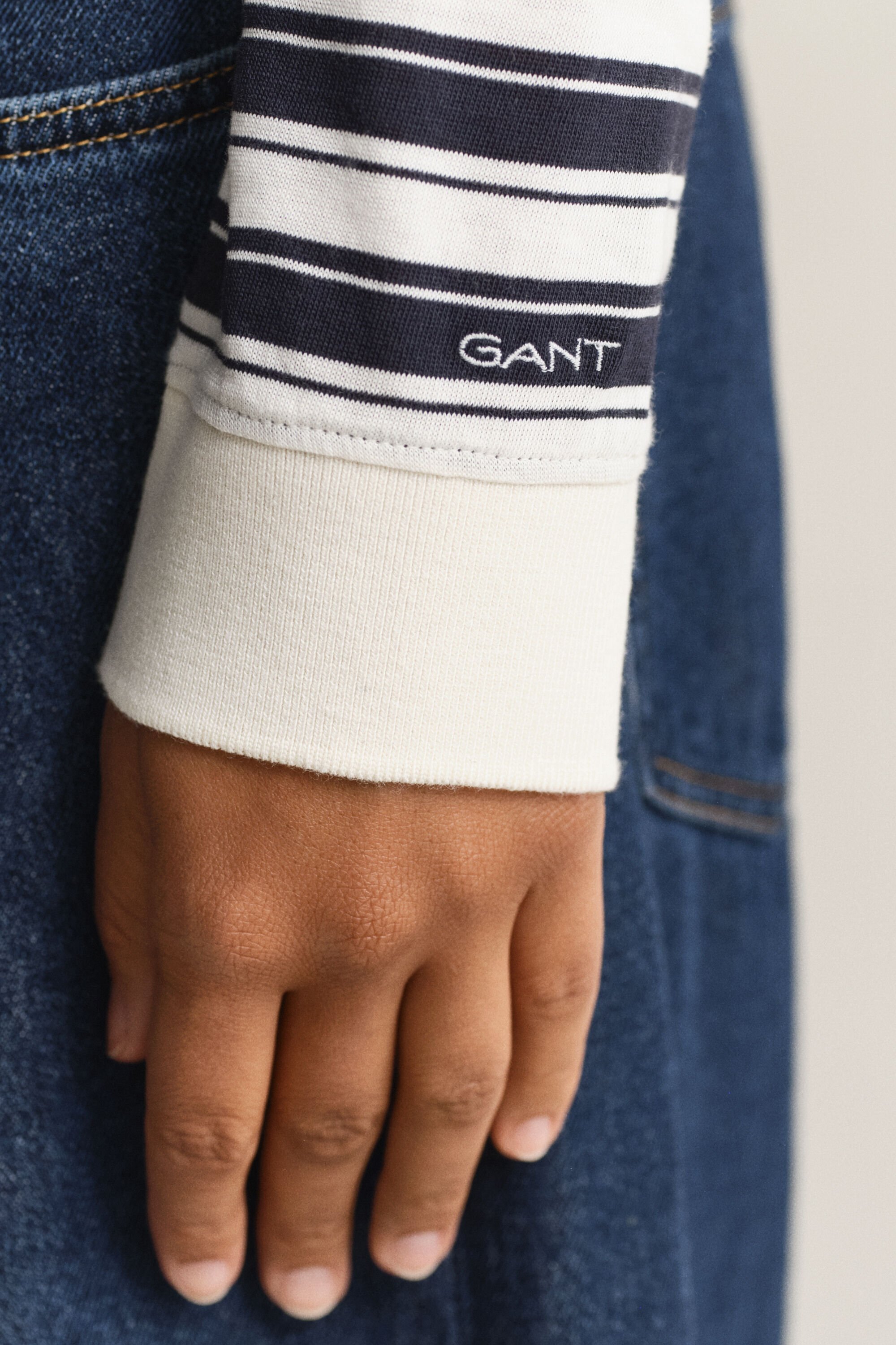 Polo maniche lunghe a righe