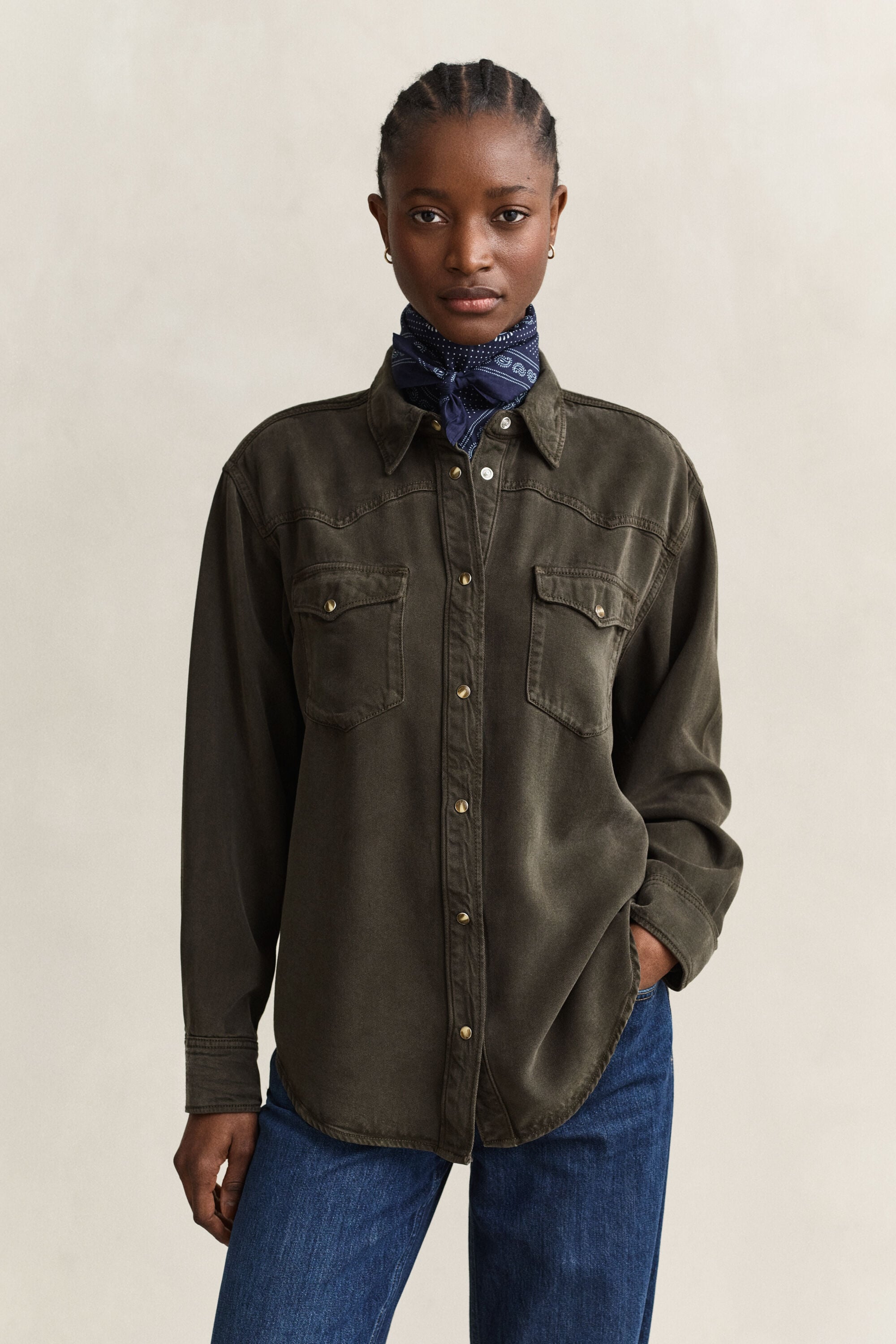 Camicia Ranger in twill di jeans