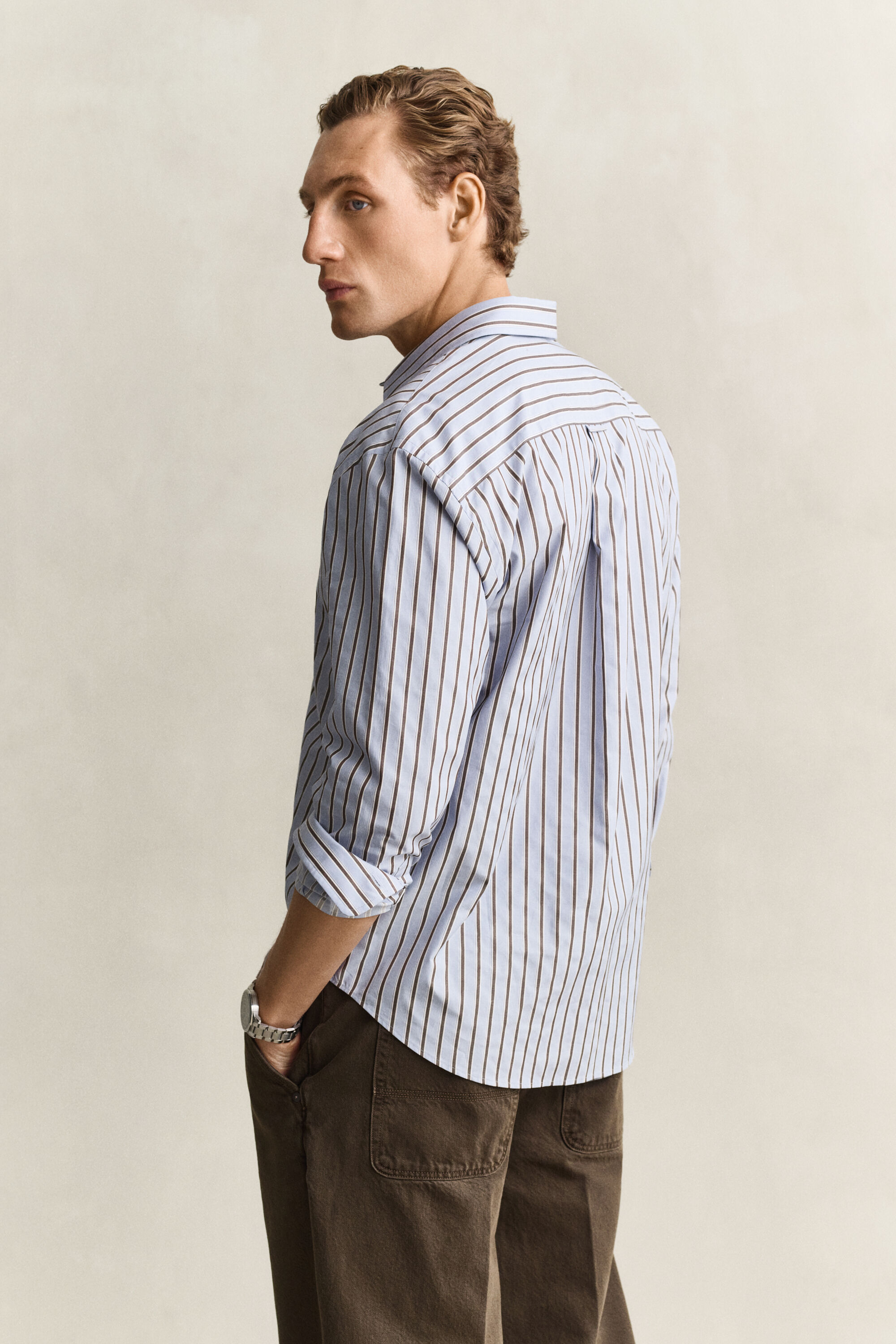 Camicia a righe a ratiera