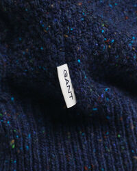 Cardigan con zip lavorato a trecce