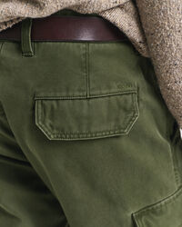 Pantaloni cargo in twill di cotone regular fit