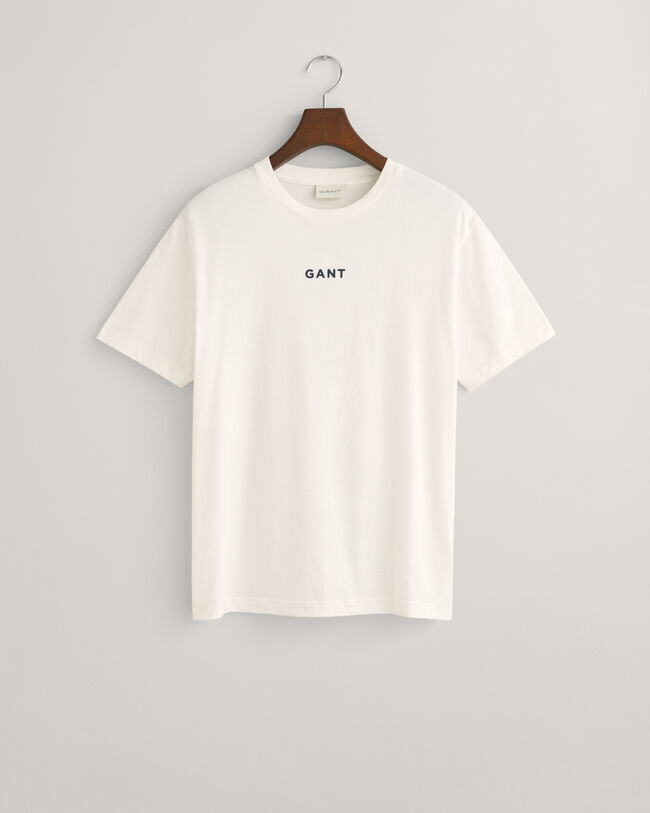 T-shirt GANT Logo piccolo a contrasto