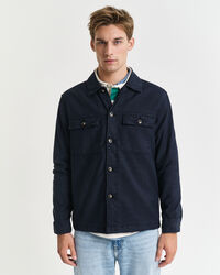 Camicia giacca in lino-cotone regular fit