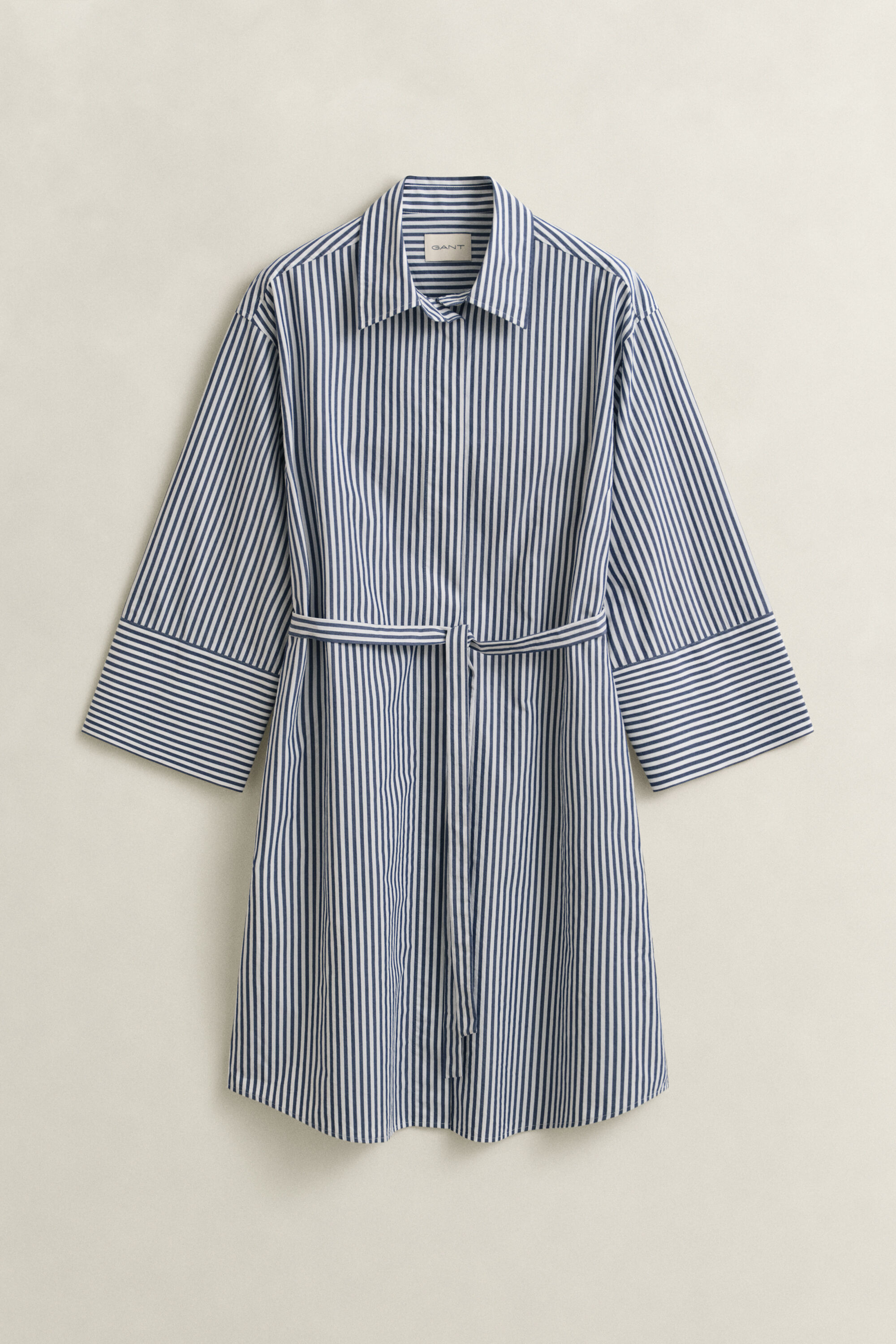 Abito chemisier in popeline a righe