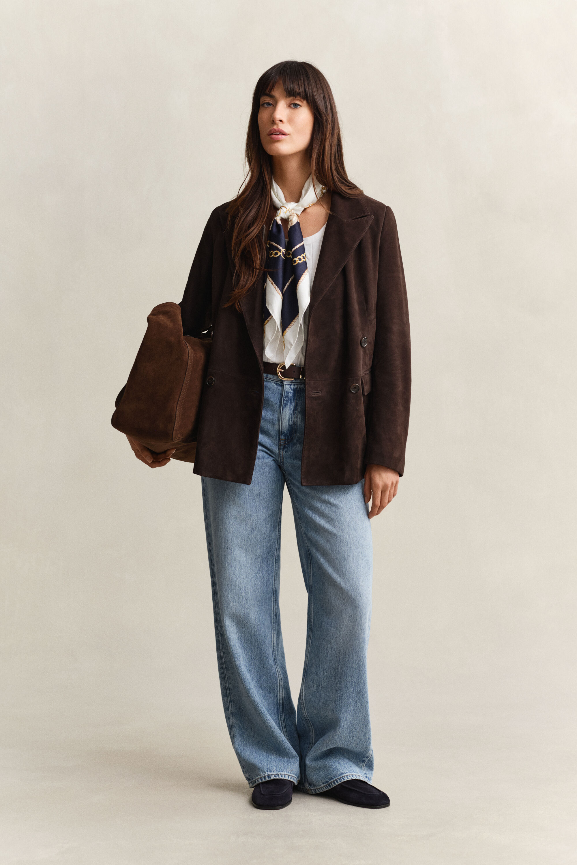 Blazer Club in camoscio