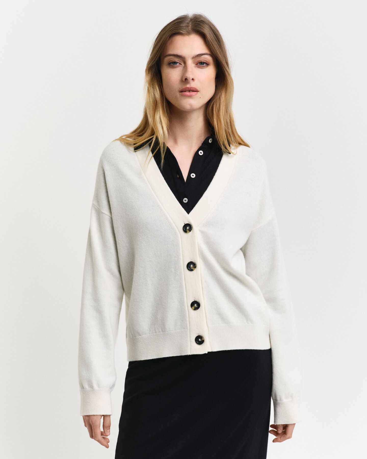 Cardigan in finissima lana d'agnello