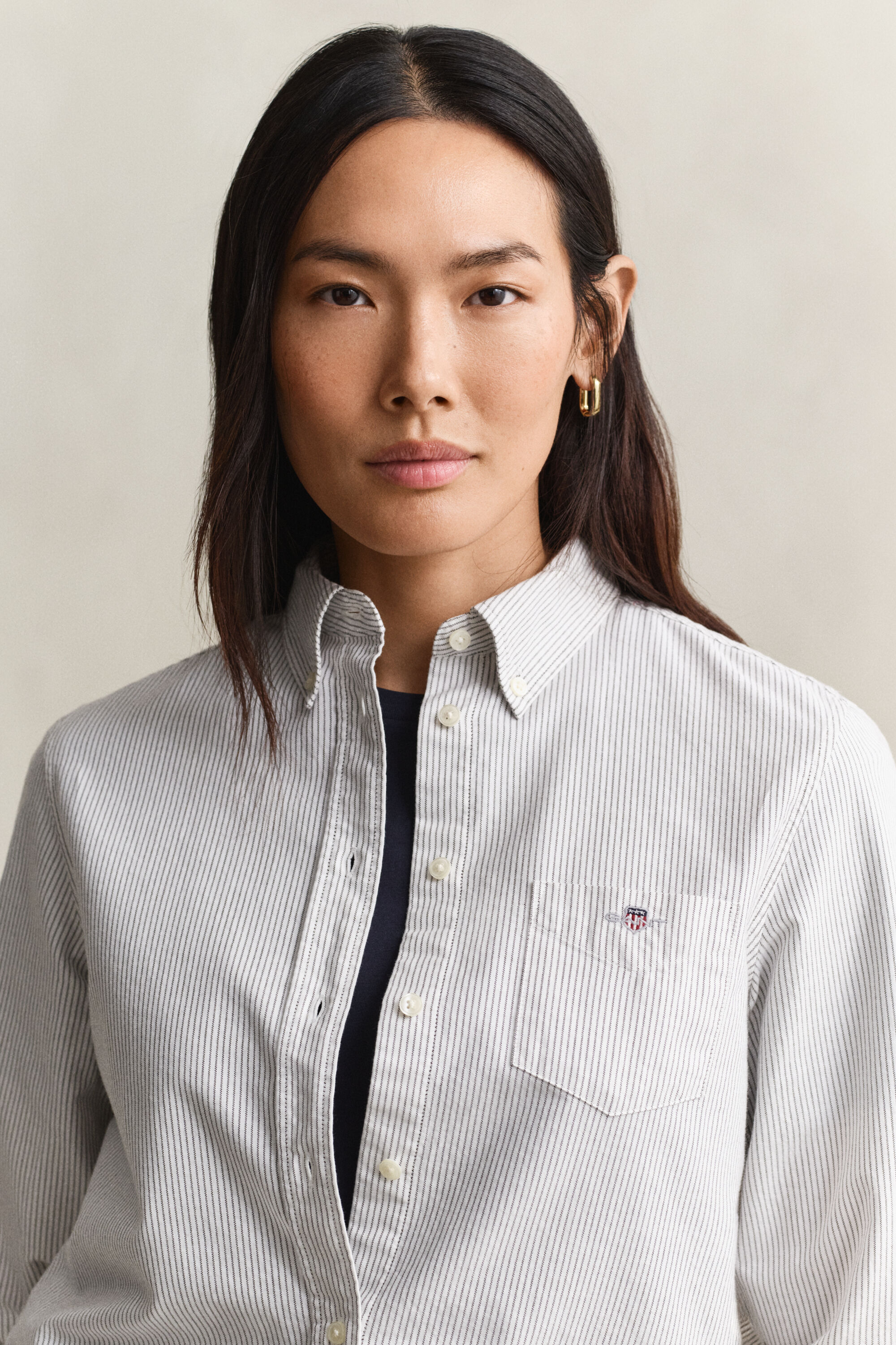 Camicia Oxford classica a righe