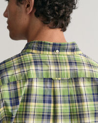 Camicia a quadri medi in popeline regular fit