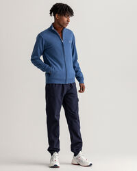 Cardigan con zip in lana d&rsquo;agnello extrafine