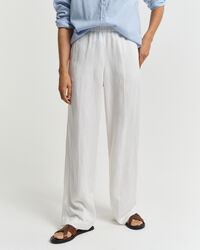Pantaloni Pull-on in misto lino relaxed fit