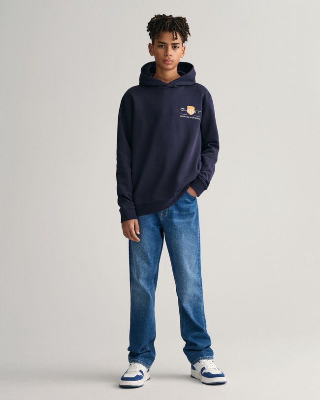 Felpa Contrast Shield con cappuccio Teens