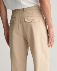 Chino in misto cotone-lino regular fit