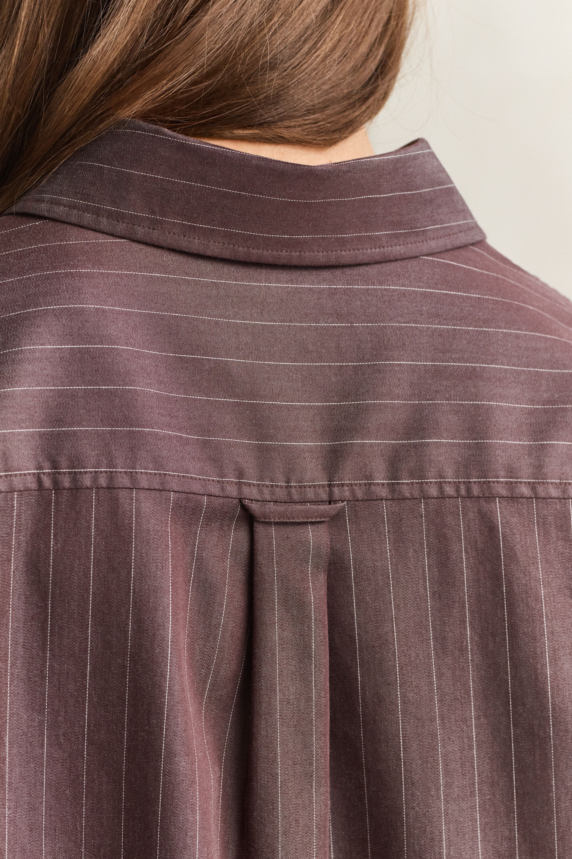 Camicia in popeline a righe relaxed