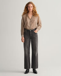 Camicetta in misto seta-cotone a quadri