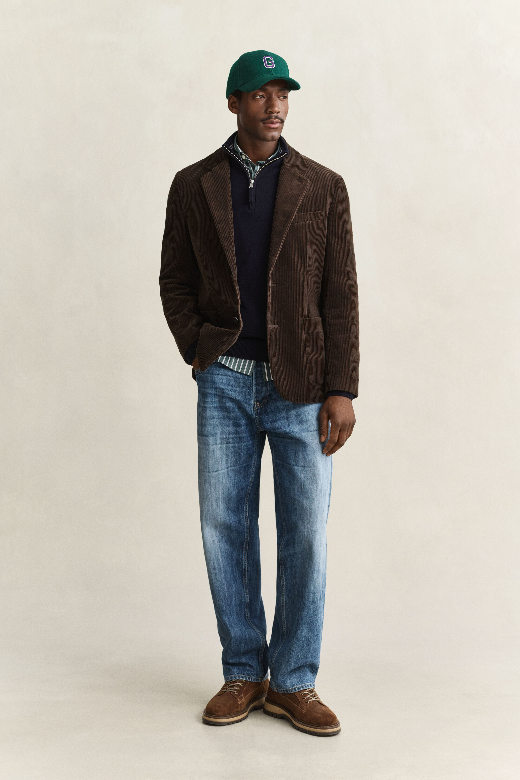 Maglia in lana d’agnello con zip corta