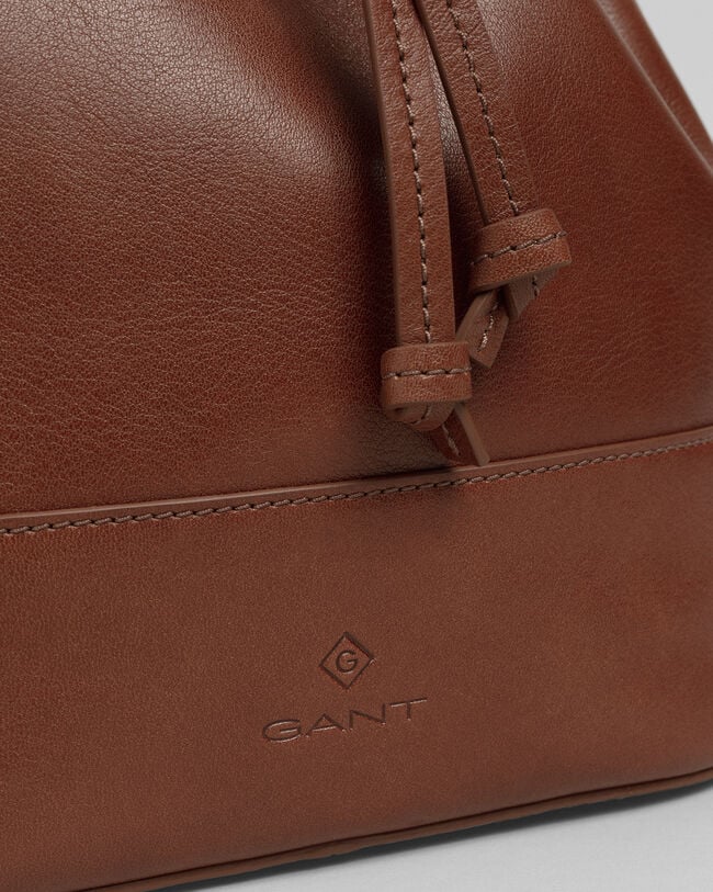 Borsa a secchiello in pelle