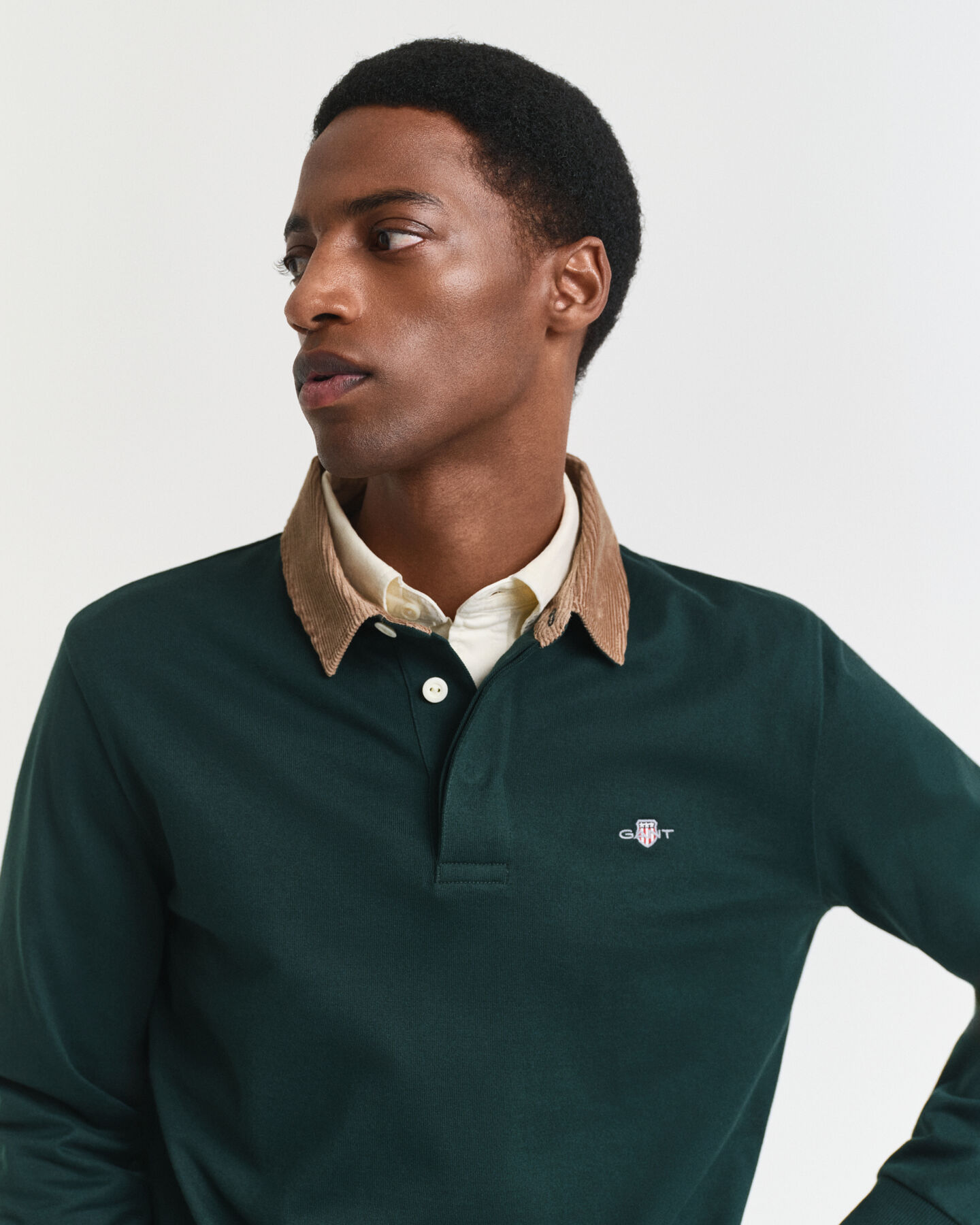 Heavy Rugger con colletto in velluto a coste