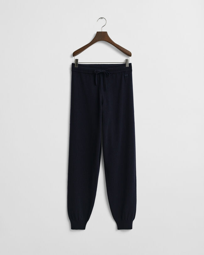 Pantaloni in pregiata e finissima lana d’agnello in maglia